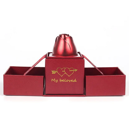 Rosas - Valentine's Day Metal Rose Lifting Gift Box